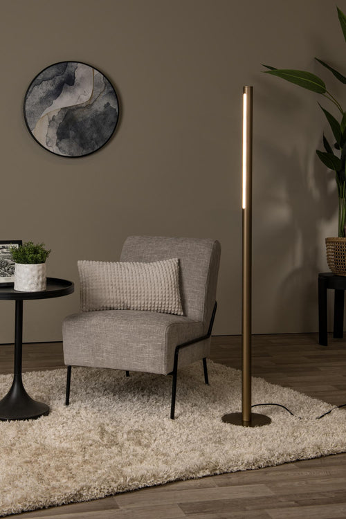 Lucide vloerlamp GRIFFITH - Geïntegreerde LED - Brons