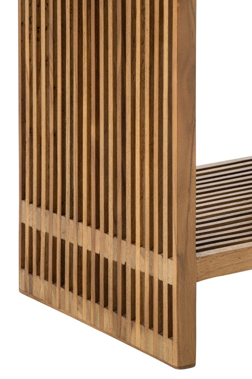 J-Line Bank met latten - gerecycled hout - naturel