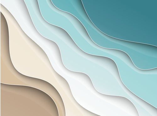 Sanders & Sanders fotobehang figuratief motief beige en blauw - 375 x 270 cm - 600981 - vtwonen shop