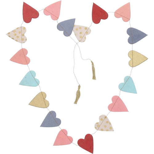 Return to Sender Slinger 1 m hartjes van lokta papier