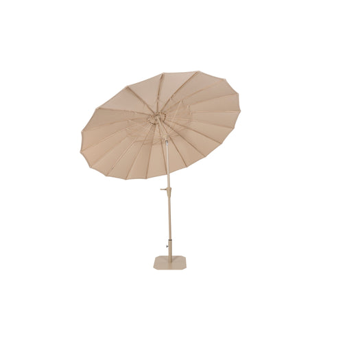 Zuiver Sunshine Parasol Set inclusief Parasolhoes en Parasolvoet Brown Rice Beige - vtwonen shop