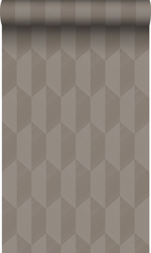 Origin Wallcoverings behang 3D-motief taupe - 50 x 900 cm - 348039 - vtwonen shop