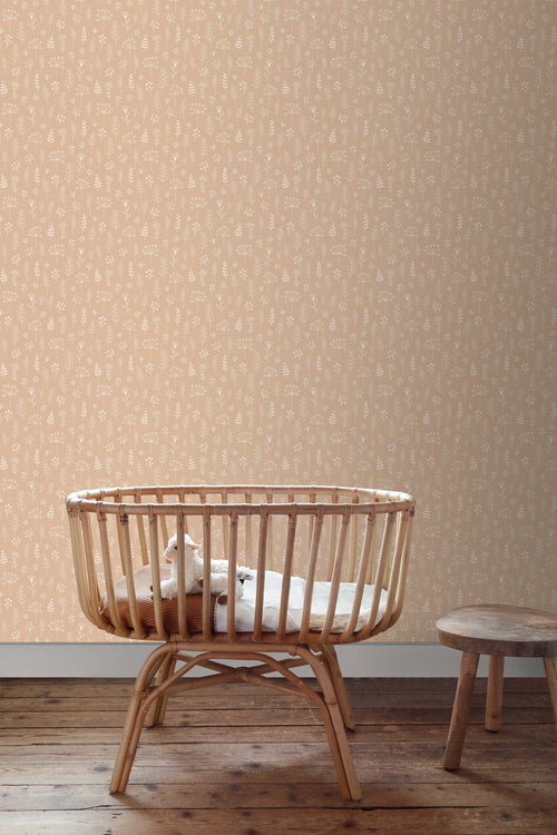 ESTAhome behang bloemmotief licht terracotta - 53 cm x 10.05 m - 139753 - vtwonen shop