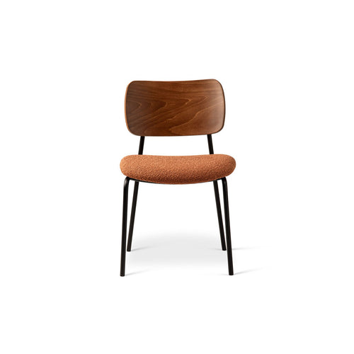 Set van 2 stoelen met gesp Dina boucle terracotta - 47x49x79cm