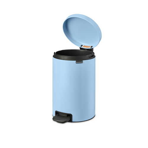 Brabantia NewIcon Pedaalemmer, 12 liter, kunststof binnenemmer - Dreamy Blue
