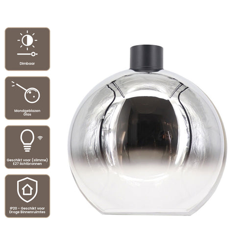 Artdelight Plafondlamp Rosario 40 - Titan