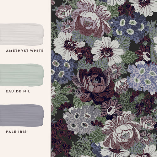 Laura Ashley Vliesbehang Honnington Peonies Blackberry Purple - vtwonen shop