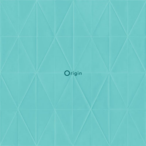 Origin Wallcoverings behang grafische vorm turquoise - 53 cm x 10,05 m - 347234 - vtwonen shop