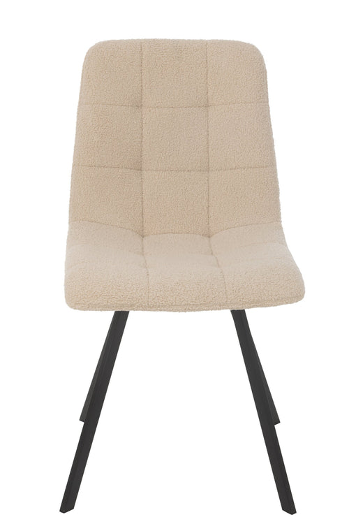 J-Line stoel Clark - metaal/polyester - wit