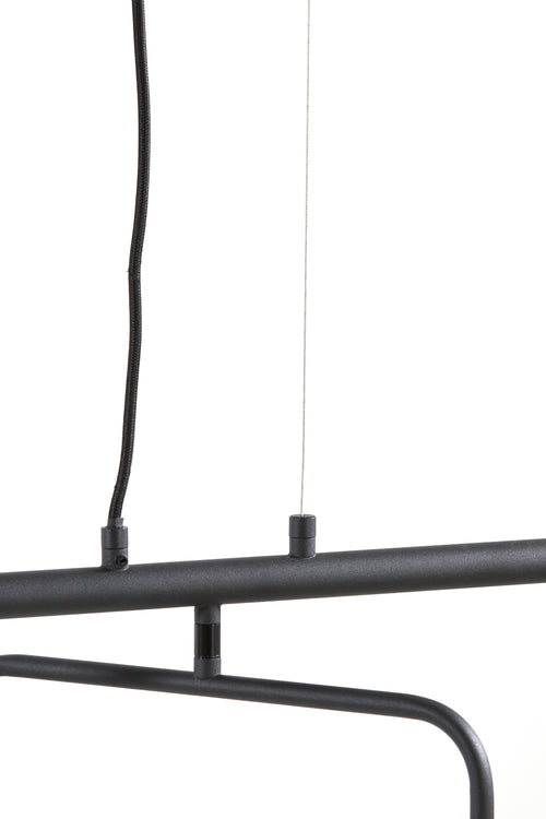 Light & Living hanglamp EDISA - zwart - 160x50x25cm