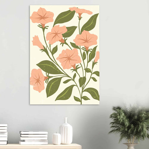 Artfulprints Poster Boho – Garden breeze   - A4 21x29.7 cm - Roze