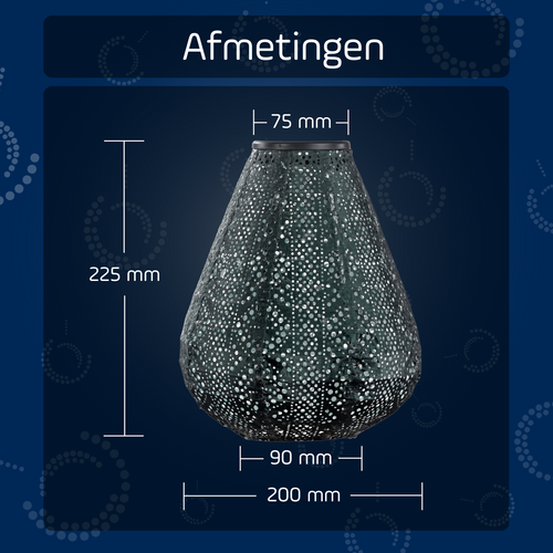 Lumiz solar lampion - lace tulip - 20 cm - groen - vtwonen shop