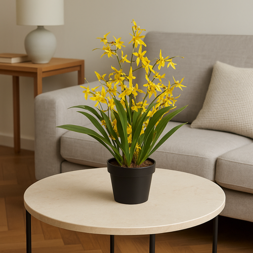 Flourify - Kunstbloem - Oncidium orchidee dancing queen - 60 cm - vtwonen shop