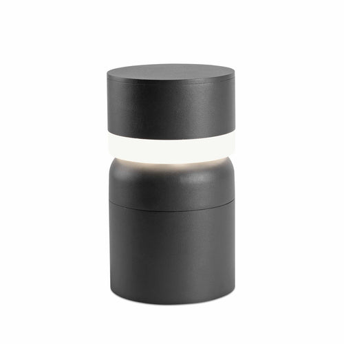 Faro Sete - LED-buitenlamp op sokkel wit, donkergrijs IP54