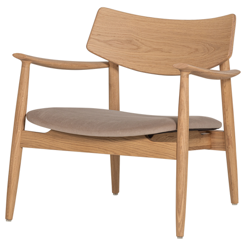 WOOOD fauteuil Bask - Eikenhout - Naturel - 72x69x70