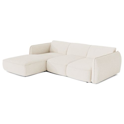 Sia Home slaapbank LIVIA - Bouclette stof - Crème - 274cm