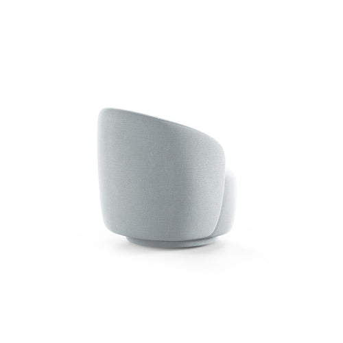 Cosmopolitan Design - Draaistoel Savona structurele stof lichtgrijs - 72.5x69x70.5cm