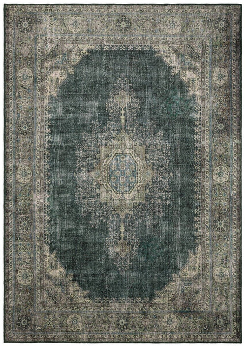 Vintage vloerkleed Shirak Dark Green Interieur05