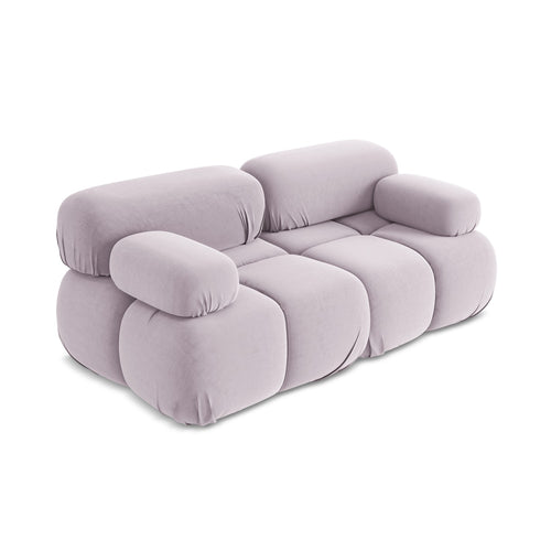 LaMiaSofa Tweezits modulaire bank Sanremo - velours - lavendel - 190x96x70