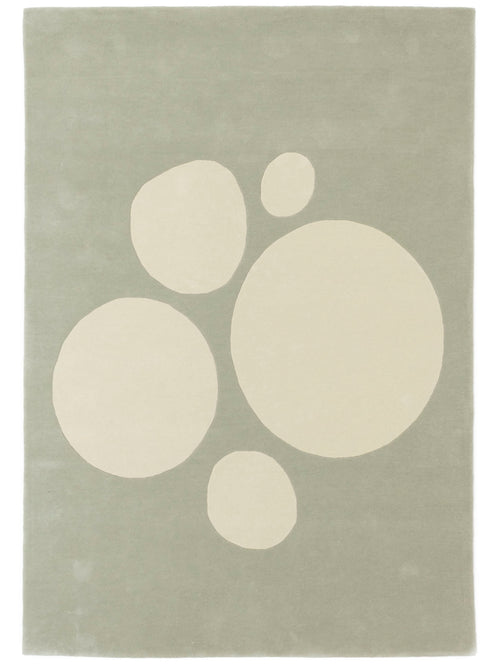 Vloerkleed Abstract en verfijnd Bubbles Eucalyptus 200x300 cm