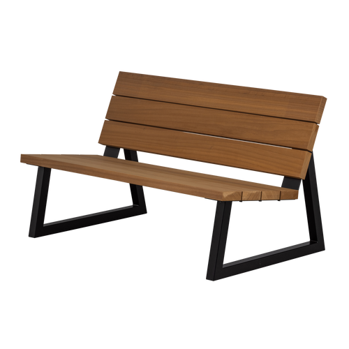 WOOOD tuinbank Banco - Hout/Metaal - Naturel - 78x132x82 - vtwonen shop