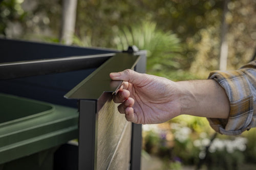 Keter Hide Away Containerberging - 2x 240L - Ashwood - vtwonen shop