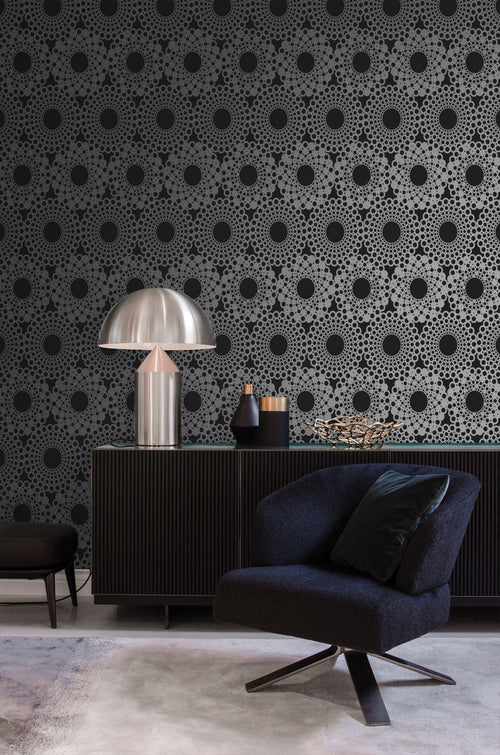 Origin Wallcoverings behang grafische vorm zwart - 53 cm x 10,05 m - 345935 - vtwonen shop