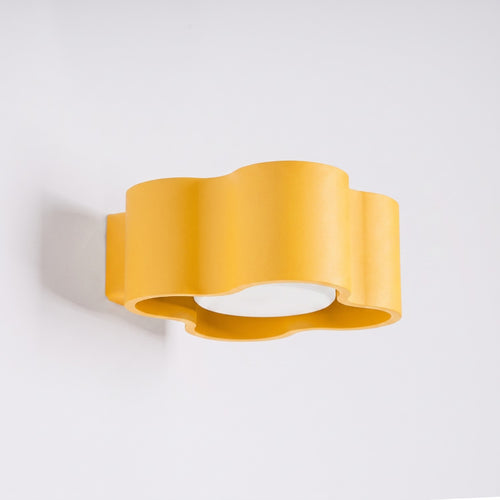 Sollux Lighting Wandlamp OVIO geel Gx53 - 12x14,5x6cm