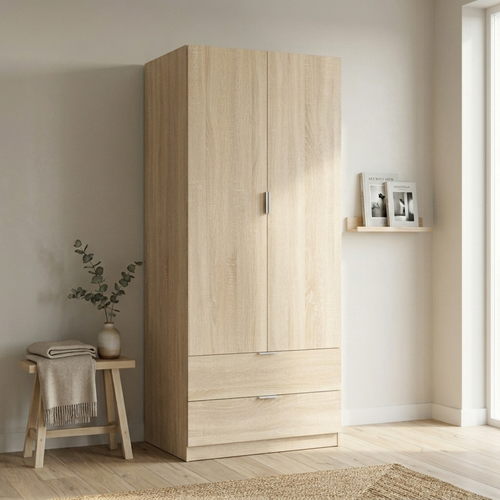 Calicosy - Kast DARION - licht hout 52x81,2x180 cm
