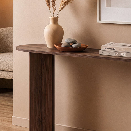 Calicosy - SIRA Design haltafel - Zwart hout - 35x150x75 cm