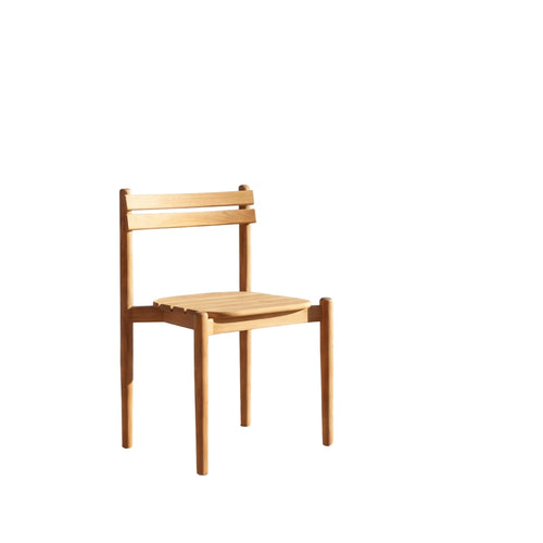 Tikamoon Stoel in massief teak - Naturel