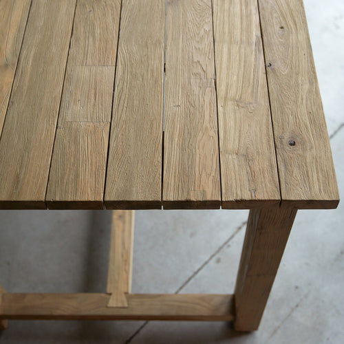 Tikamoon Eettafel van gerecycled massief teakhout voor 6/8 personen - Naturel - vtwonen shop
