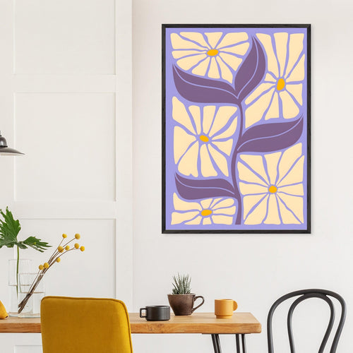 Artfulprints Poster Matisse - Floral form   - A4 21x29.7 cm - Paars