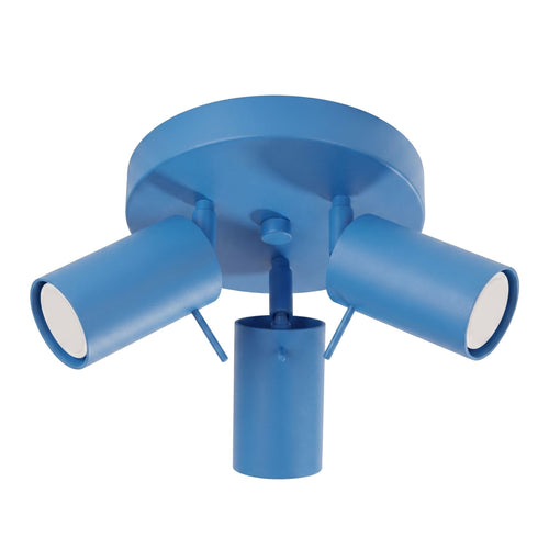 Sollux Lighting Plafondlamp RING 3P azuur - 25,7x25,7x14,5cm