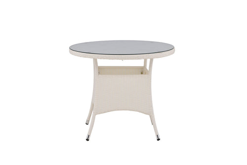 Rebellenclub Ronde Tuintafel Mykon - ø90cm - Wit - vtwonen shop