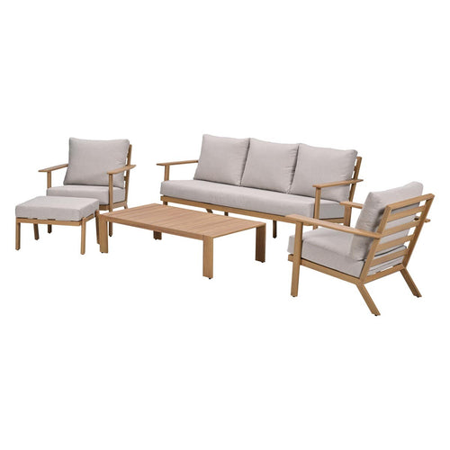 Garden Impressions Loungeset Ariane 5-delig - natural teaklook