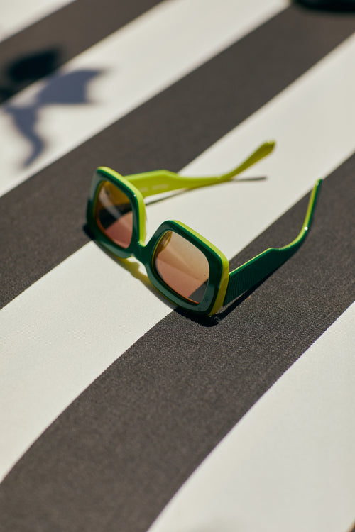 HKLIVING bank outdoor – teak – stracciatella