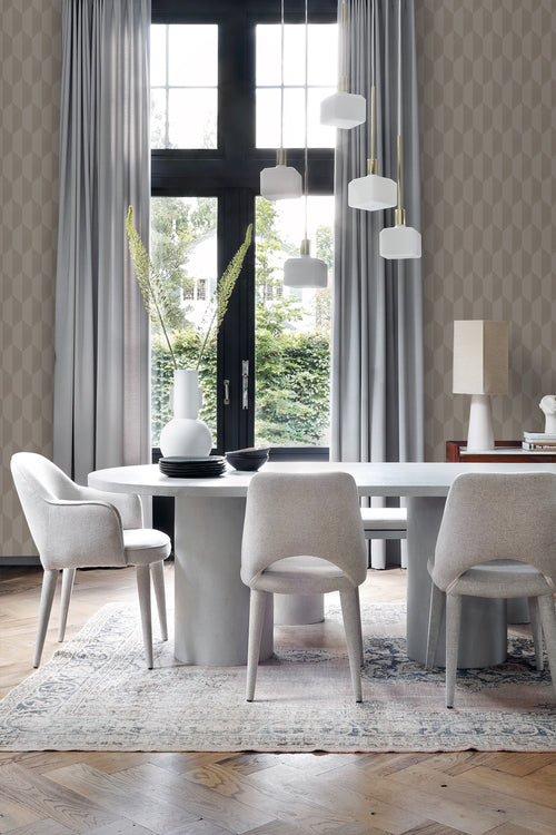 Origin Wallcoverings behang 3D-motief taupe - 50 x 900 cm - 348039 - vtwonen shop