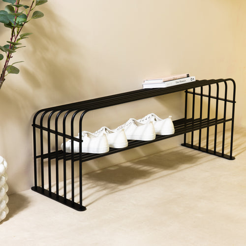 Spinder Design schoenenrek Grid 100 - Zwart - 10 paar schoenen - vtwonen shop