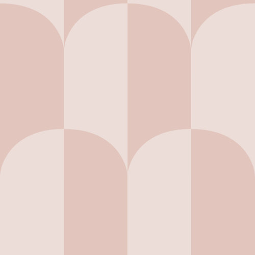 ESTAhome behang art deco bogen zacht roze en licht roze - 53 cm x 10.05 m - 139992 - vtwonen shop