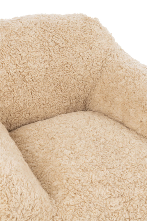 J-Line sofa Shearl  - polyester creme small - vtwonen shop