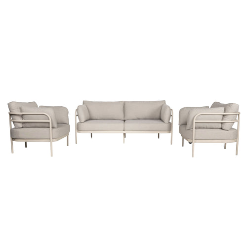 Zuiver Vista Tuin Loungeset bank + 2 fauteuils - Beige - vtwonen shop