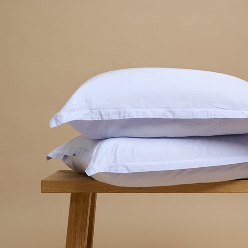 Coco & Cici - TENCEL Twill Kussensloop Lavendel Blauw - 1 kussensloop 50x70 zonder volant