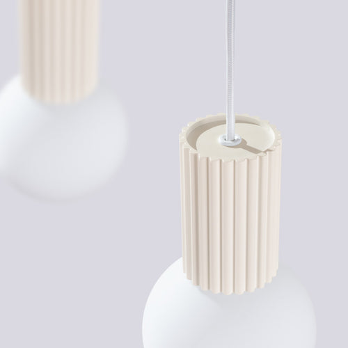 Sollux Lighting Hanglamp HALO 2L beige - 33,5x6x120cm