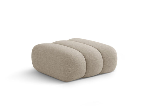 Cosmopolitan Design Poef Koge chenille donkerbeige - 95x95x40cm