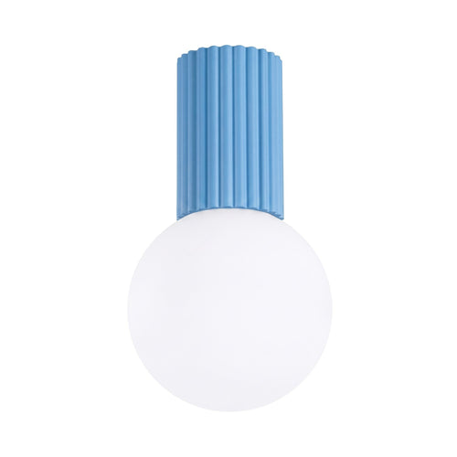Sollux Lighting Plafondlamp HALO lichtblauw IP44 - 12x12x21cm