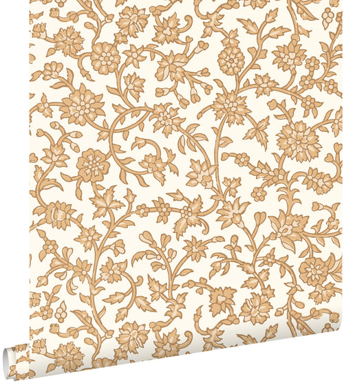 ESTAhome behang vintage bloemen bruin - 50 x 900 cm - 131520
