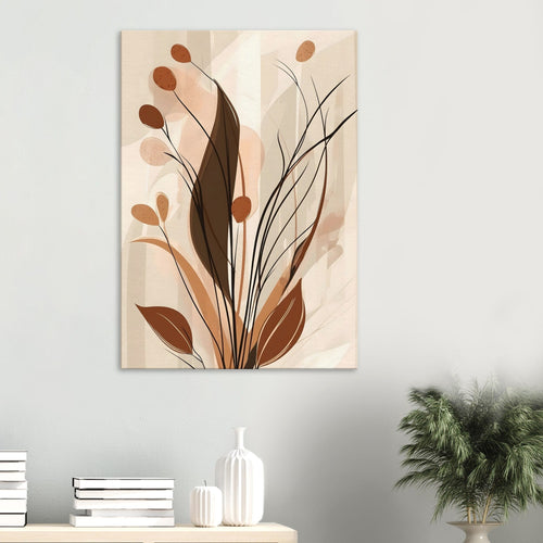 Artfulprints Canvas Boho – Autumn growth canvas - 60x90 cm - beige