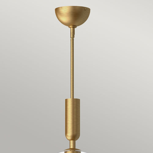Kuppel-Pendelleuchte, modernes gebürstetes Gold, 1 x E27