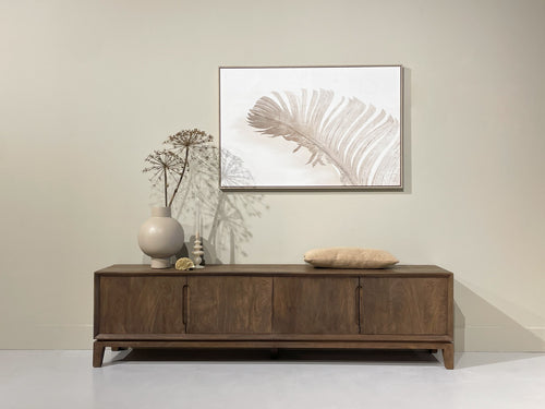 Livingfurn tv-meubel Cortez - 210x55x40 cm - mangohout